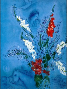 Der Gladiolen Zeitgenosse Marc Chagall Ölgemälde